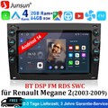 2+64GB Carplay Autoradio Android14 GPS NAVI BT RDS Für Renault Megane II 2002-09