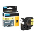 Dymo Rhino Schriftband Nylon 12mm x 3,5m schwarz auf gelb 18490 Beschriftung