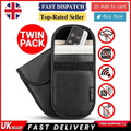 2x Auto Schlüssel Signal Blocker Faraday Etui Case - Schlüsselanhänger schlüssellos RFID Blocking Käfig