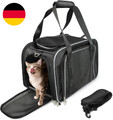 Katzentransportbox Hundetransportbox Faltbar Große Haustiertasche Für Katze Und 
