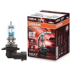 OSRAM NIGHT BREAKER® LASER HB4 NEXT GENERATION HALOGEN SCHEINWERFERLAMPE 12VErstausrüster-Qualität | Schneller Versand ab Lager
