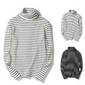 Rollkragen Bluse Tops T-Shirt Pullover Baumwollmischungen Frühlingsshirt Basic