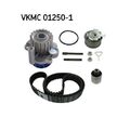 1x Wasserpumpe + Zahnriemensatz SKF VKMC 01250-1 passend für AUDI CHRYSLER VW