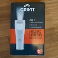 CRIVIT 3in1 Akku Taschenlampe LED-Multifunktionsleuchte Bewegungsmelder Nachtlic