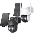 ieGeek 2K/3MP Überwachungskamera Aussen Solar mit Bewegungserkennung Nachtsicht