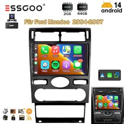 DAB+ 2+64G Autoradio für Ford Mondeo 2004-2007 Android14 Carplay GPS RDS BT +KAM
