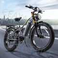 26 Zoll Elektrofahrrad 48V 20AH Pedelec 25km/h E-Mountainbike 1000W Moped e bike