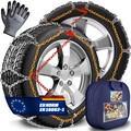 TRESKO® 2x Schneeketten Auto Reifen Schnee Winter Eis Ketten Set PKW Metall NEU