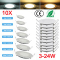 10er-set LED Einbaustrahler Panel Deckenleuchte Ultra Flach Spot Einbau Leuchte 