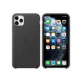Original Apple iPhone 11 Pro Max Hülle Leder Backcover Schwarz MX0E2ZM/A