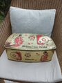große alte  Dose Teedose Meßmer Tee Art Deco Teetruhe Asia Motiv Geisha 