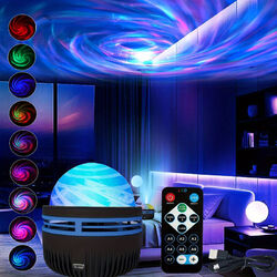 LED Polarlicht Sternenhimmel Projektor Lampe Mini RGB Aurora Nebula Nachtlichter