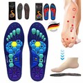 1-Paar Akusoli Magnetische Schuhe Akupressur-Einlegesohlen für Schmerzen EU35-43