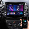 4+64GB Android 15 Apple Carplay Autoradio GPS Navi BT Für Jeep Compass 2017-2020