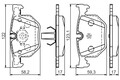 BOSCH 0 986 494 286 Bremsbelagsatz, Scheibenbremse für Bmw