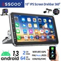 64G Android 13 Autoradio Carplay GPS Navi 1 DIN WIFI 360° Drehbar Bildschirm KAM