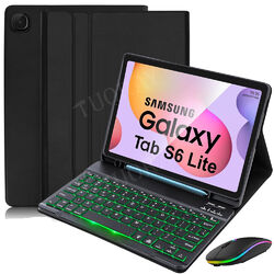 Für Samsung Galaxy Tab S6 Lite 10,4 P615 P619 P620 625 Beleuchtet Tastatur Hülle