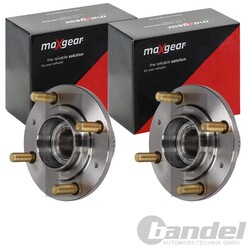 2X MAXGEAR RADLAGER-SATZ HINTEN PASSEND FÜR MITSUBISHI LANCER LINKS+RECHTS