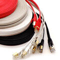 RJ45 Ethernet Kabel CAT7 flach Patchkabel Netzwerk LAN schnelles Internet 0,5m - 30m Posten