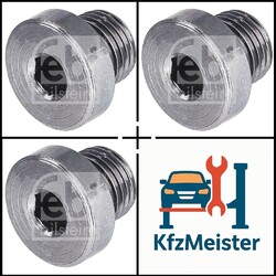 ORIGINAL® Febi Bilstein 100547 Verschlussschraube, Ölwanne für VW PASSAT B5.5