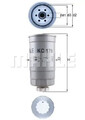 Kraftstofffilter Anschraubfilter KC 179 MAHLE für FIAT KIA