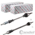 2X NK ANTRIEBSWELLEN SATZ VORNE RECHTS LINKS passend für PEUGEOT 207 207/207+