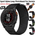 Für Garmin Fenix 8 7 7X 6 6X 5 5X Plus 3 Tactix Epix Pro Quickfit Nylon Armband