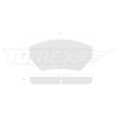 1x Bremsbelagsatz, Scheibenbremse TOMEX Brakes TX 10-30 passend für FORD