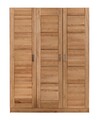 Kleiderschrank Tollow Schrank Kernbuche massiv geölt 3türig B 152cm Schlafzimmer