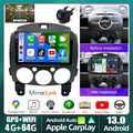 64GB Apple Carplay Android 13.0 Autoradio GPS Navi WIFI Für Mazda 2 2007-2013