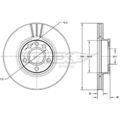 2x TOMEX Brakes TX 71-33 Bremsscheibe Vorderachse passt für VW Transporter IV
