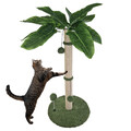 Kratzbaum Katzenbaum Kletterbaum Palme 85 cm Höhe mit Frottee & Sisal Kratzsäule