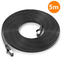 Cat 7 Rohkabel Slim Patchkabel Netzwerkkabel Flachkabel Ethernet LAN Kabel Black