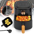 5.5 L Heißluftfritteuse 700W Mini Heißluft Fritteusen Ohne Öl Heißluftfritteuse