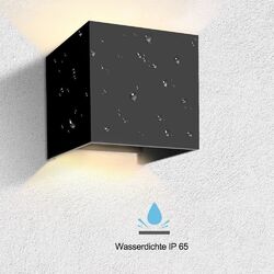 1000LM LED Wandleuchte IP65 Außen Innen Fassadenlampe Strahler UP-Down-Leuchte
