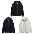 Superdry Herren Sweatjacke - Essential Logo Zip Hoodie, Kapuze, einfarbig