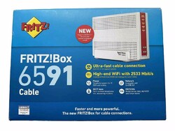 AVM FRITZ!Box 6591 Kabel - OHNE Branding - WLAN Internet Router Mesh |HÄNDLER| ✅