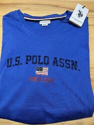 U.S. Polo ASSN 1890 Herren T-Shirts Blau XXL Neu UVP 60,00🔴