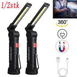 LED COB KFZ Arbeitsleuchte Akku Werkstattlampe Handlampe mit Magnet Taschenlampe