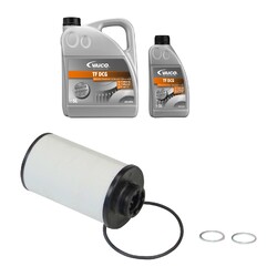 VAICO ÖLWECHSEL FILTERSET GETRIEBE 6L ÖL 6-GANG DCG DQ250 für AUDI VW SEAT SKODA