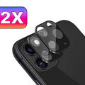 2x iPhone 16 15 14 Pro Max Plus Mini Kameraschutz Glas Panzerfolie Linse Schwarz