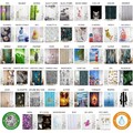 DUSCHVORHANG TEXTIL WANNENVORHANG BADEWANNENVORHANG WASSERDICHT INKL. RINGE