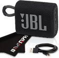JBL GO 3 Bluetooth Lautsprecher Wireless Wasserdicht Schwarz