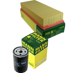 MANN-FILTER Filtersatz Ölfilter Luftfilter für Audi 80 1.8 S 2.0 Cabriolet VW