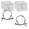2x NTY ABS-SENSOR HINTEN passend für CITROËN SAXO PEUGEOT 106 LINKS+RECHTS | HCA
