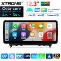 IPS 12,3" Android 14 Autoradio 4G+64GB Octa Core GPS für MERCEDES C Klasse W204