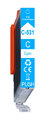 Cyan kompatibel für Canon CLI531 Druckerpatrone für TS8750a