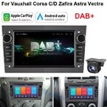 DAB+ Android 14 Autoradio 2+32GB Für Opel Astra H Corsa C/D Zafira B GPS Carplay