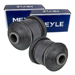 2X MEYLE QUERLENKERLAGER BUCHSE UNTEN VORNE LI+RE passend für OPEL ASTRA CALIBRA