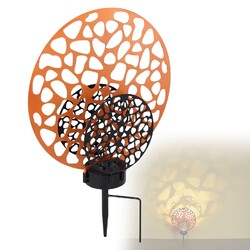 LUXUS SOLARLEUCHTE AUßENLEUCHTE ERDSPIEß GARTENLEUCHTE SOLARLAMPE ROST 80284544